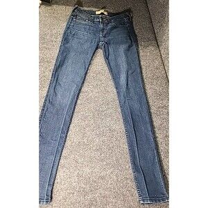 Hollister Women's Size 3R  W26  L31 Dark Wash Super Skinny Stretchy Jeans